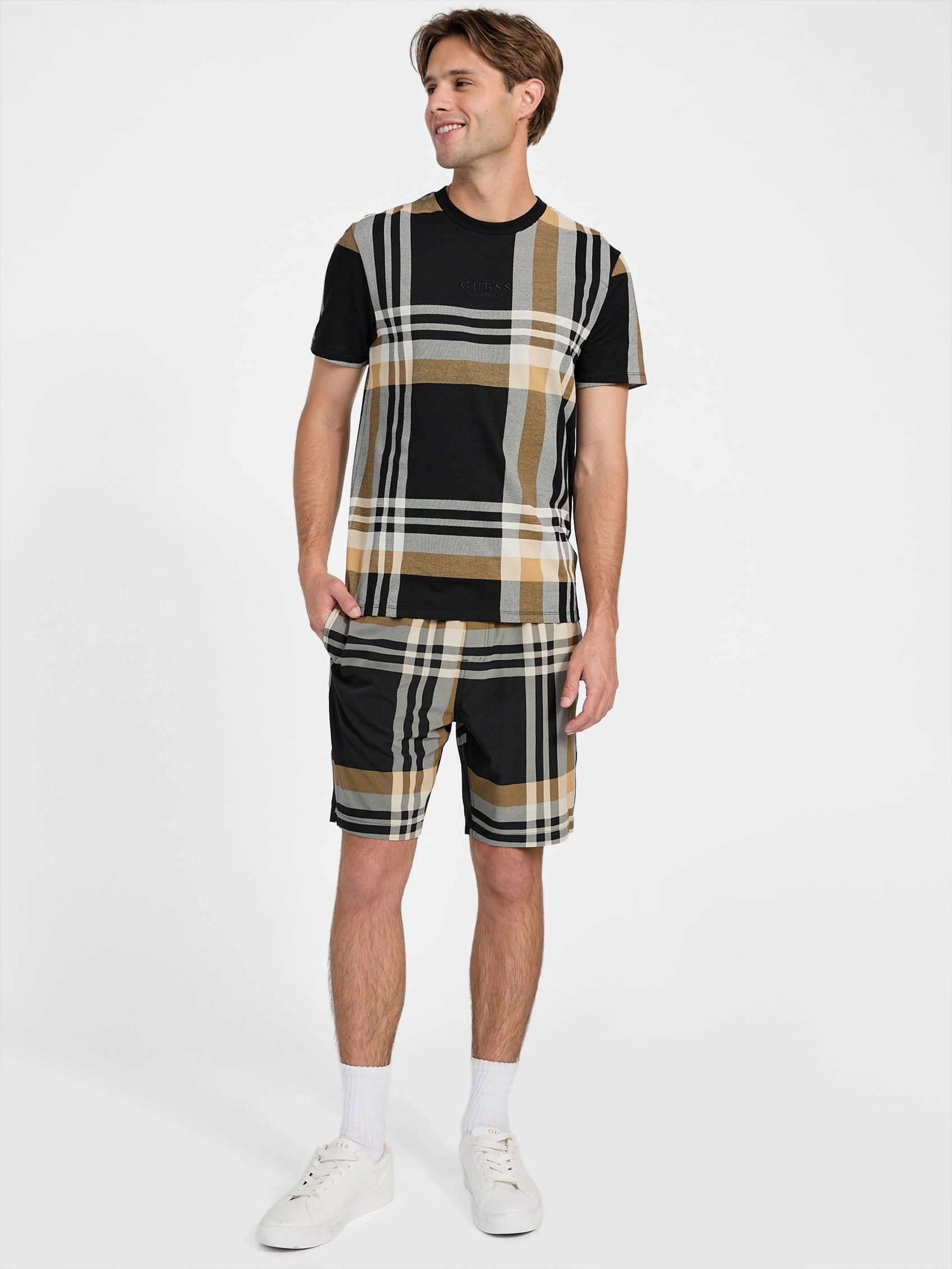 Hertz Plaid Swim Shorts