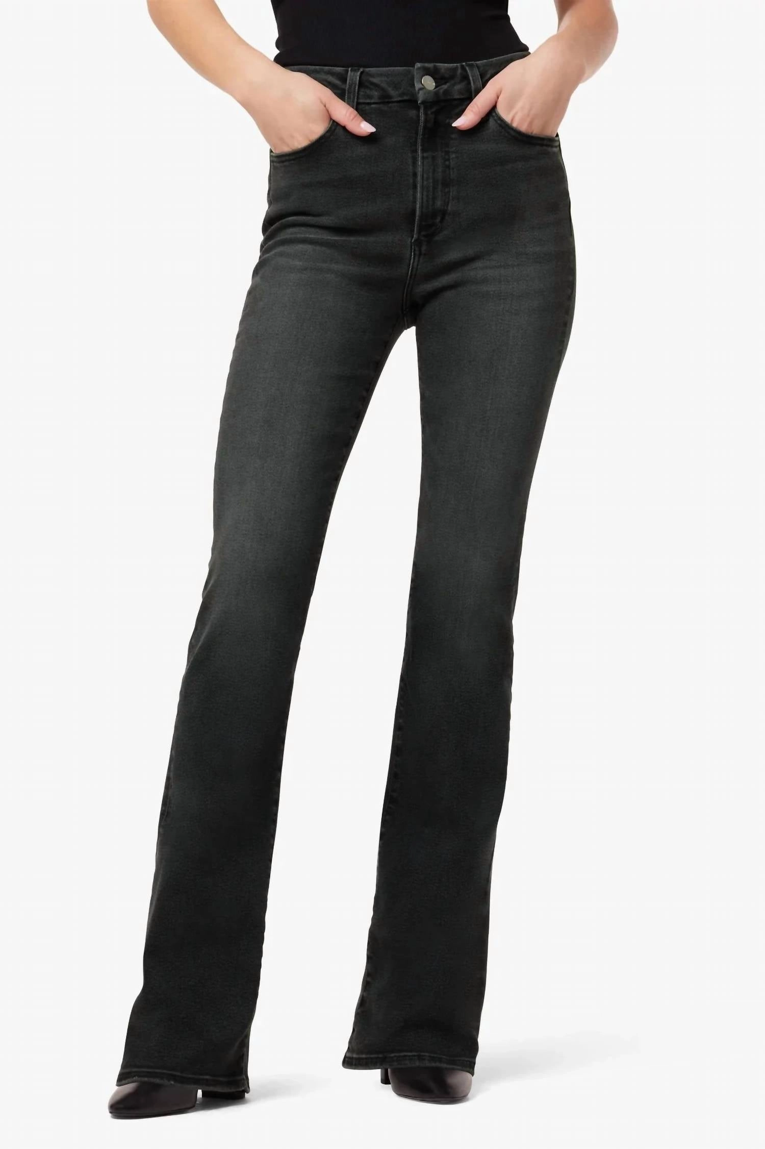Hi Honey Snapback Bootcut Jean In Caligo womens culottes clearance