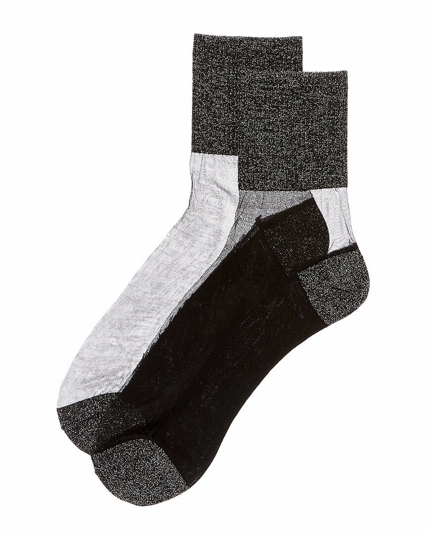 HIGH HEEL JUNGLE Lurex Sheer Anklet Socks