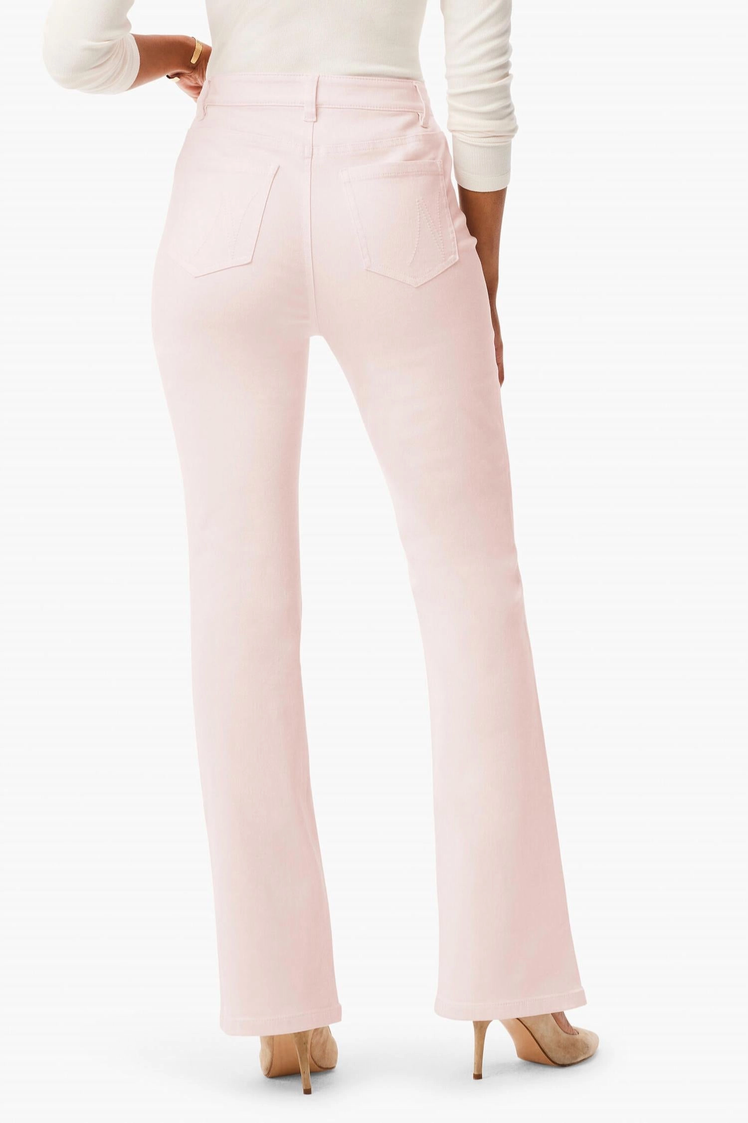 High Rise Boot Leg Jean In Shell