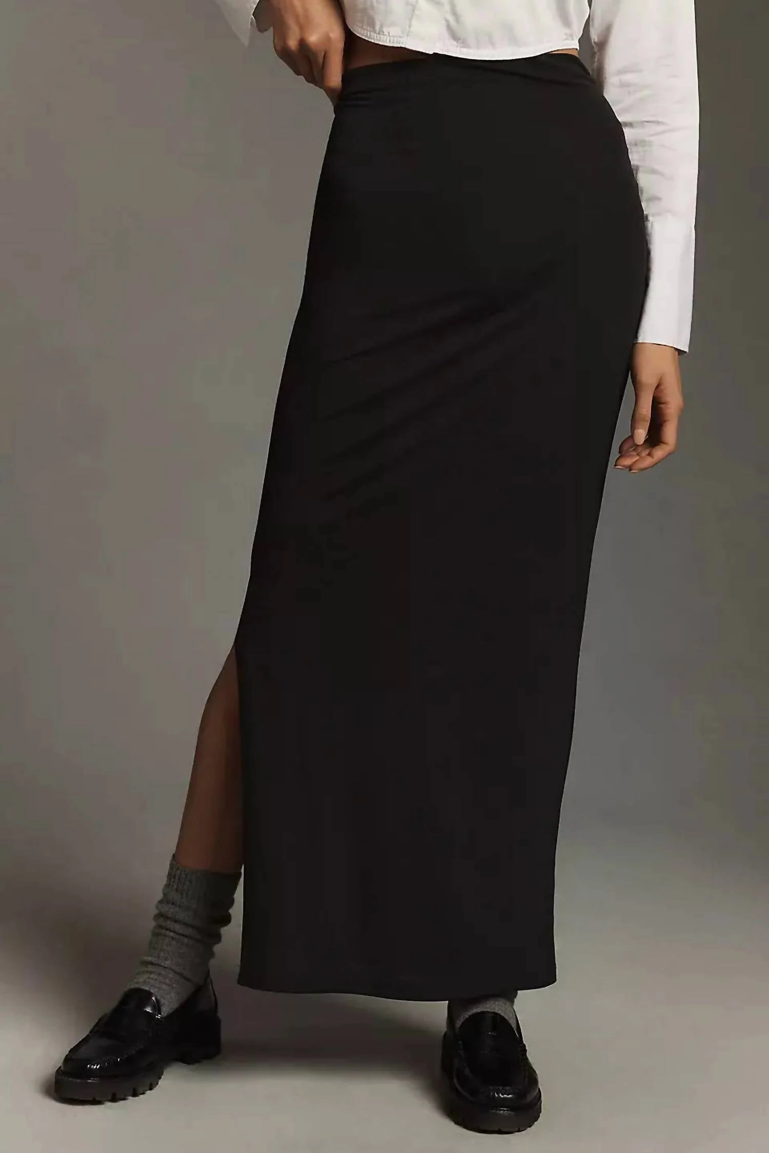 Hilton Long Skirt In Black