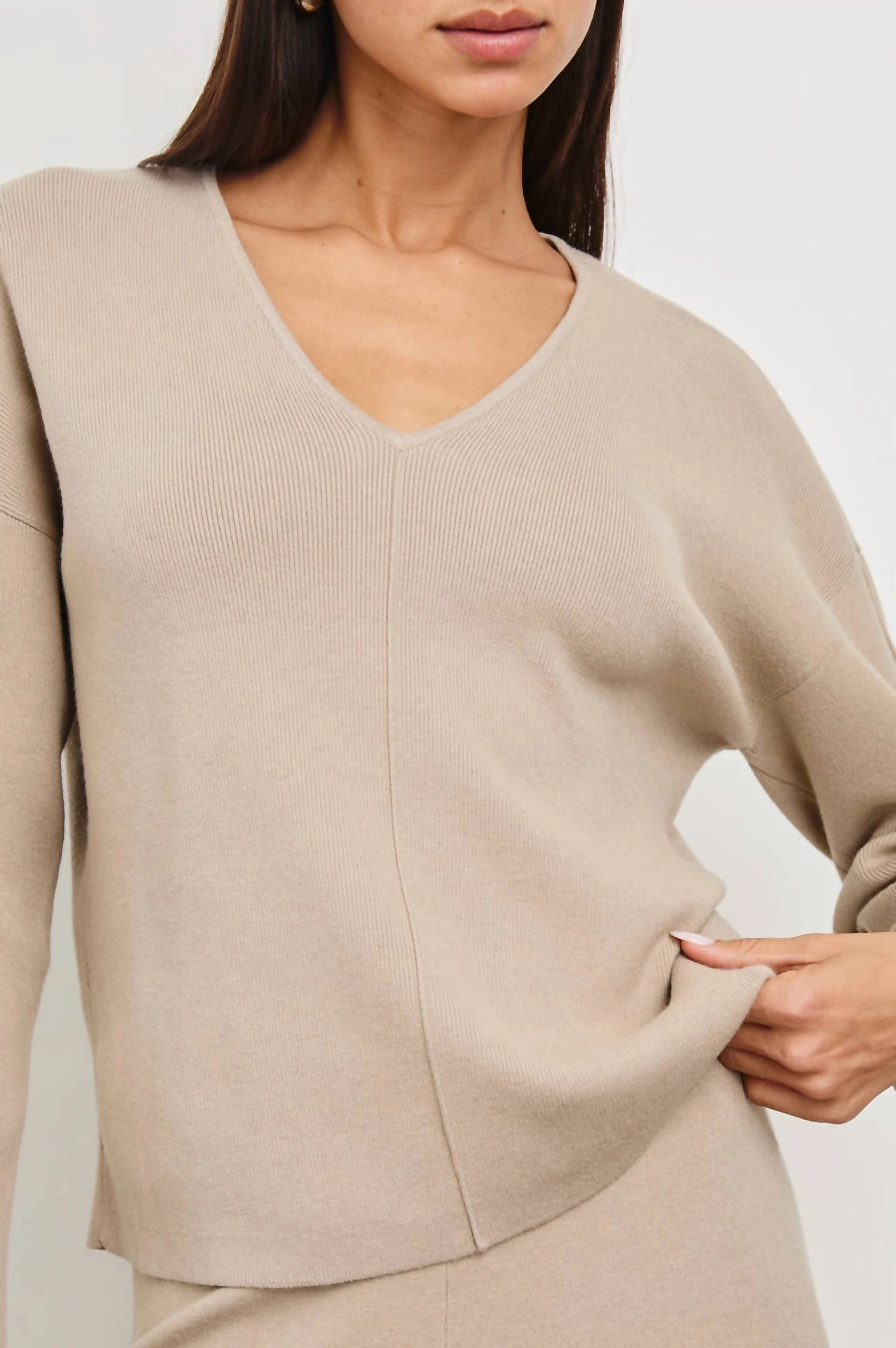 Hollyn Sweater In Heather Oatmeal