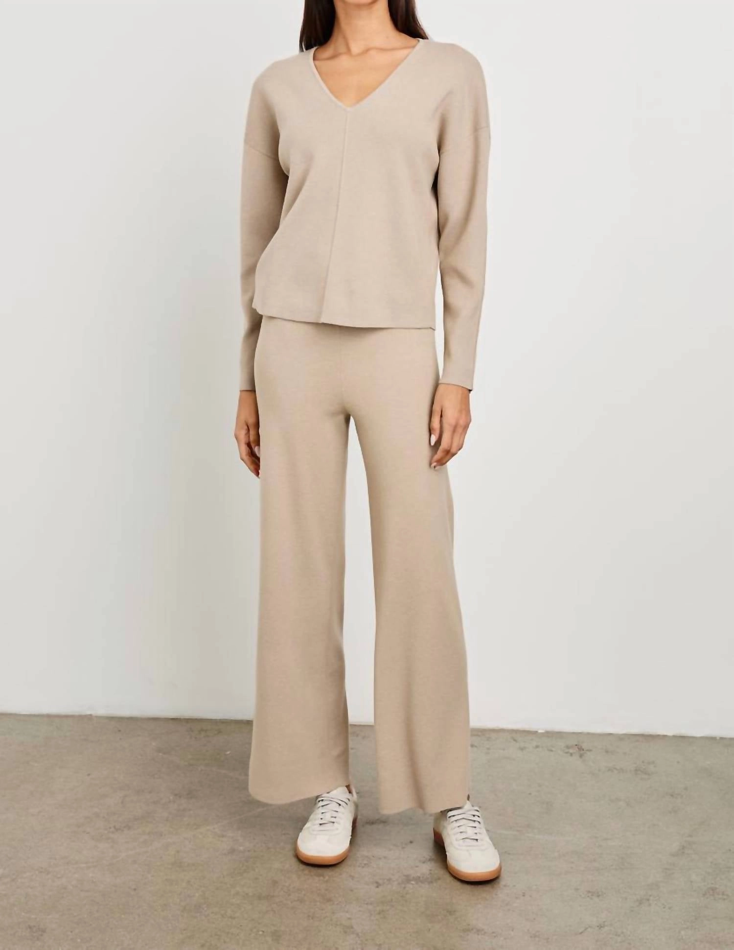 Hollyn Sweater In Heather Oatmeal
