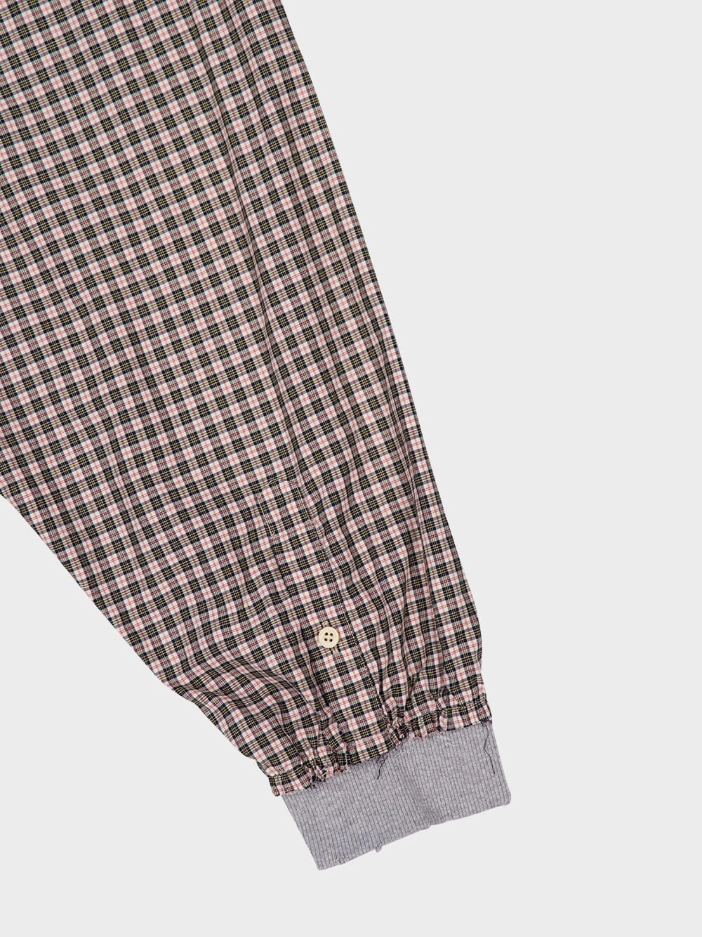 Hooded Micro Tartan Zip Shirt