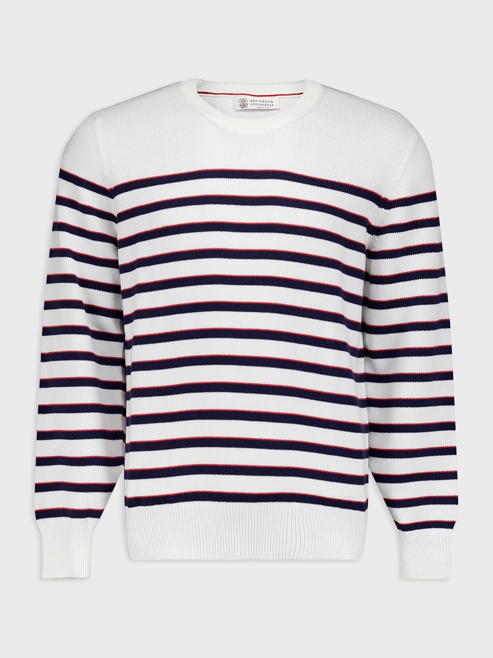 Horizontal-Stripe Long-Sleeve Jumper Knitwear Mens - men's sweaters sale