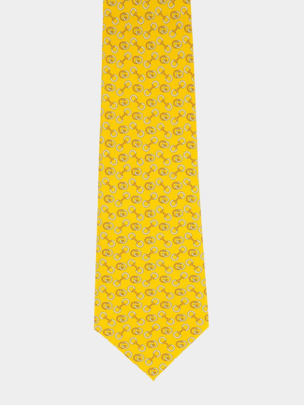 Horsebit And Interlocking G Silk Tie