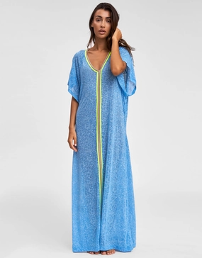Inca Abaya Dress - Blue Swim Womens - swimwear sale