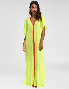 Inca Abaya Dress - Lemon Swim Womens - swimwear sale