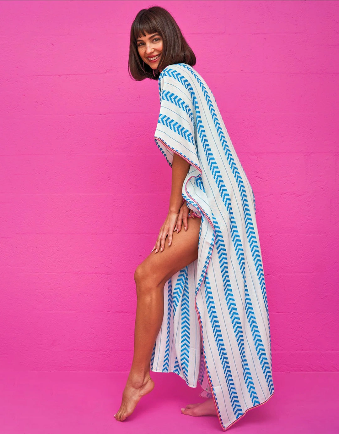 Indian Thobe Kaftan - Blue