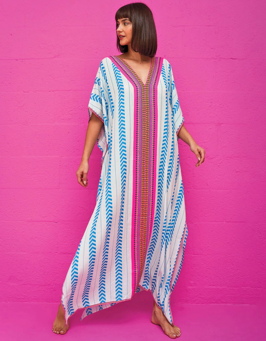 Indian Thobe Kaftan - Blue Swim Womens - swimwear sale