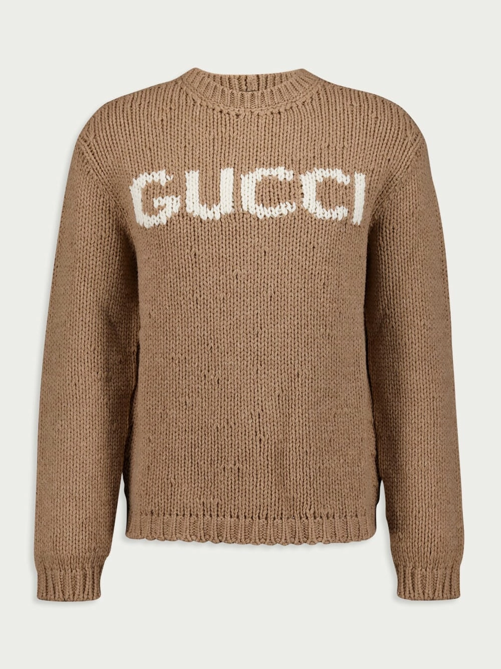Intarsia-Knit Logo Wool Jumper Knitwear Mens - men's sweaters sale