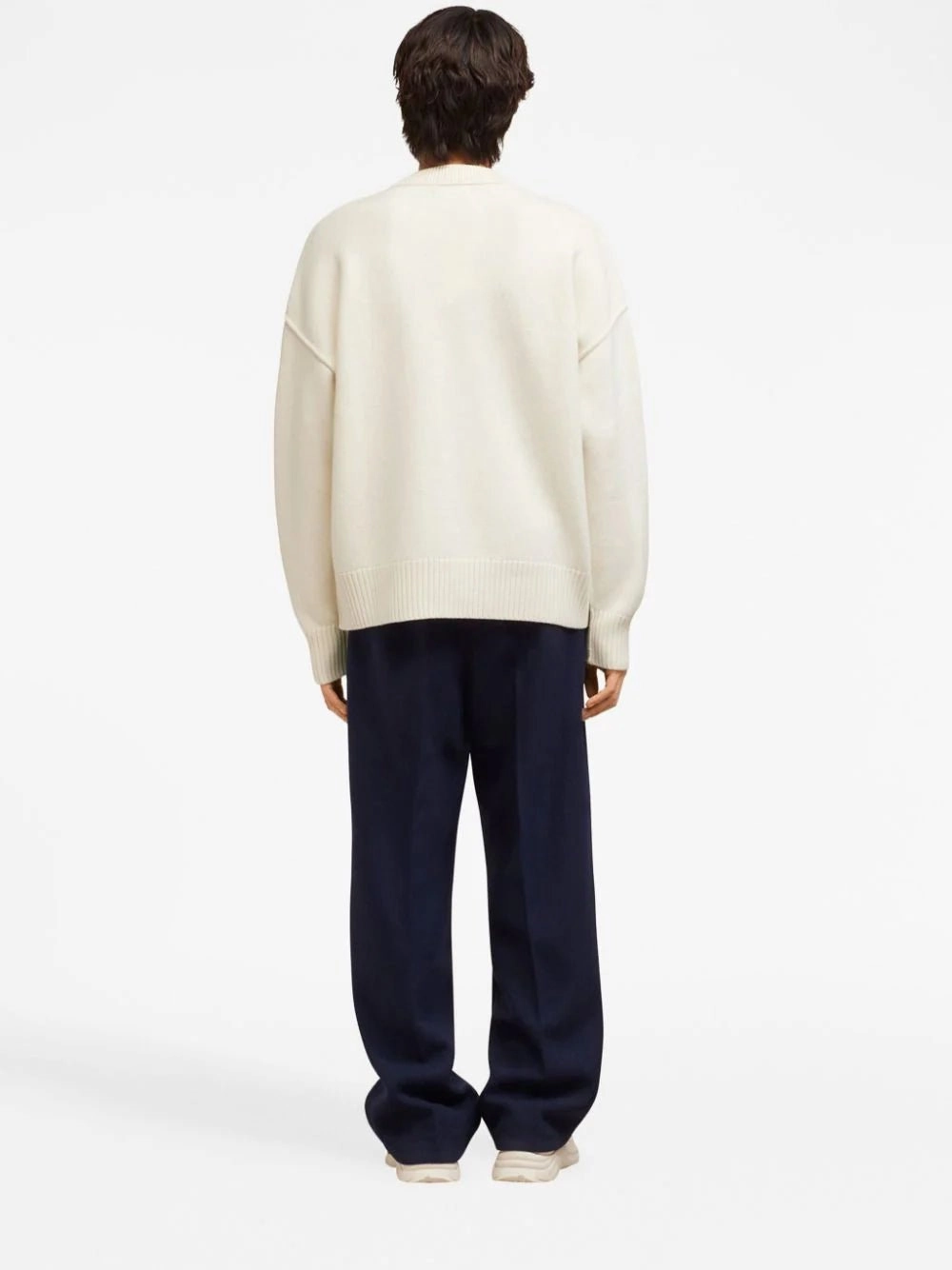 Intarsia-Knit Wool Jumper