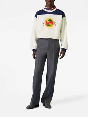 Interlocking G-Print Cotton Sweatshirt Tops Mens - thermal tops