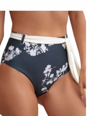 Irina Bikini Bottom In Bold Flowers Swim Womens - ruched swimwear outlet