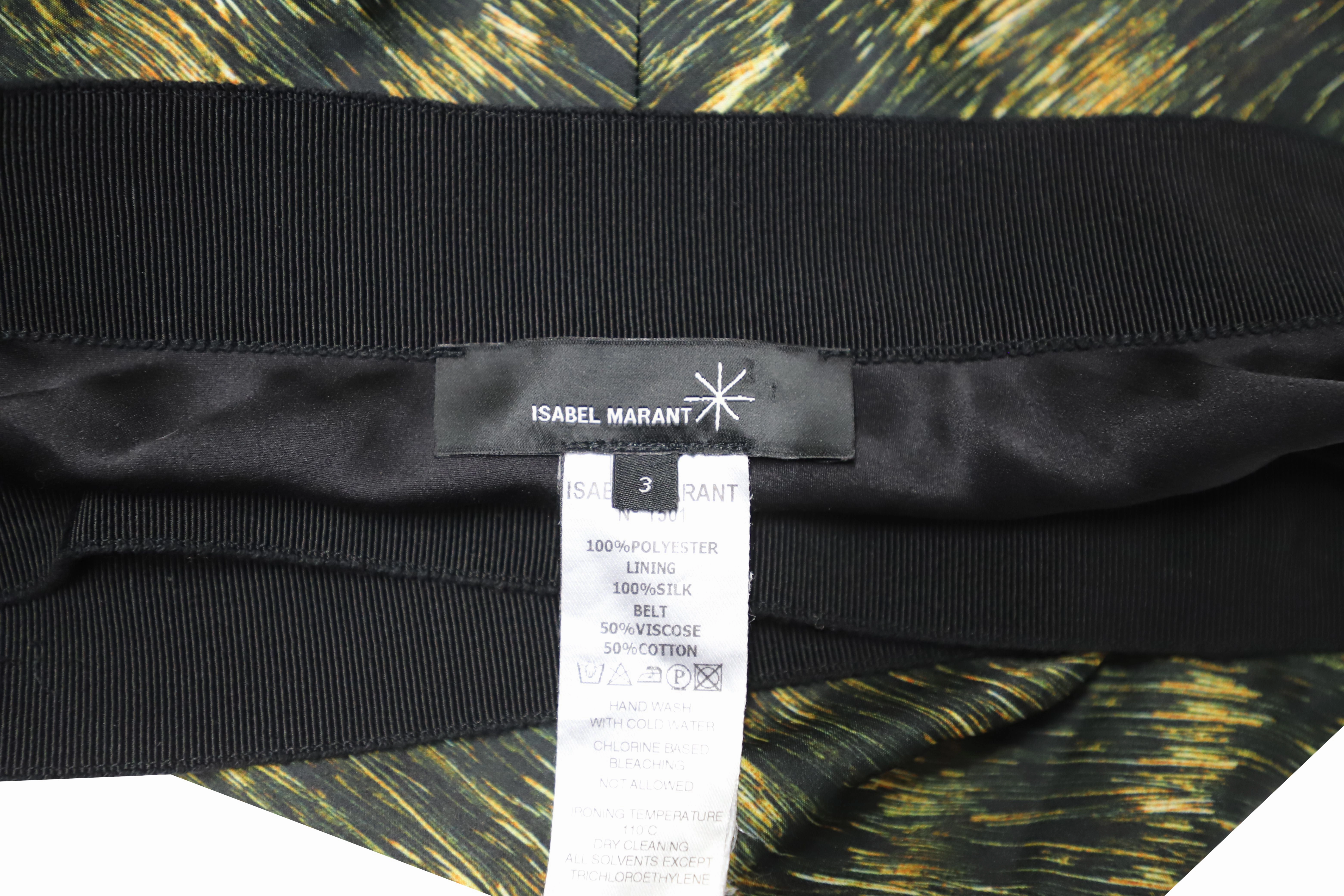 Isabel Marant Wrap-Style Skirt in Multicolor Polyester