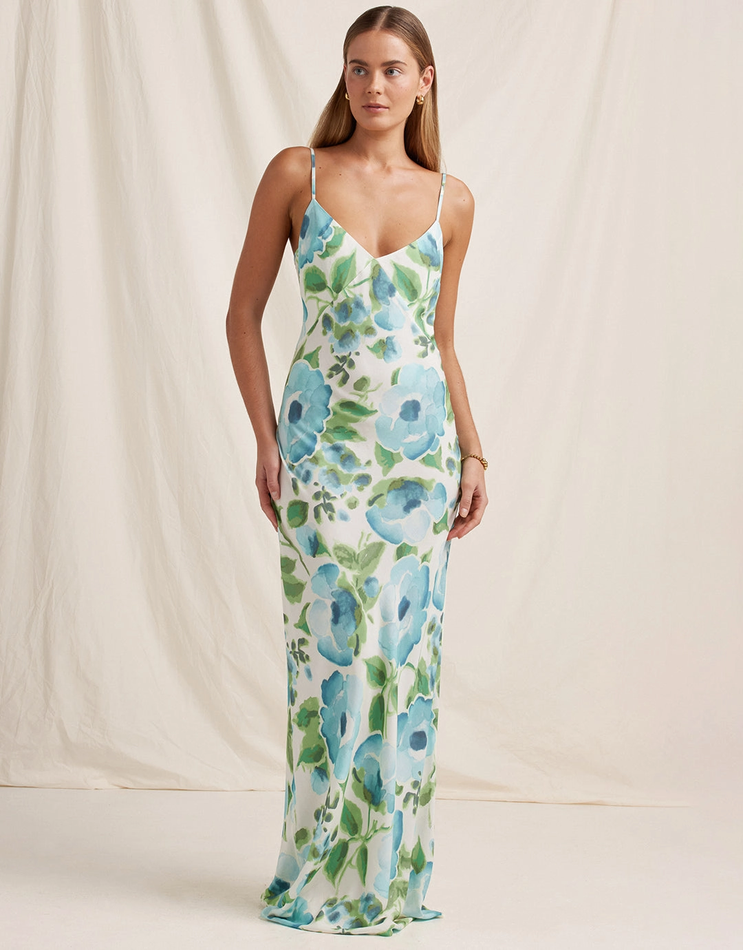 Isles Slip Maxi Dress - Watercolour Swim Womens - bikinis clearance