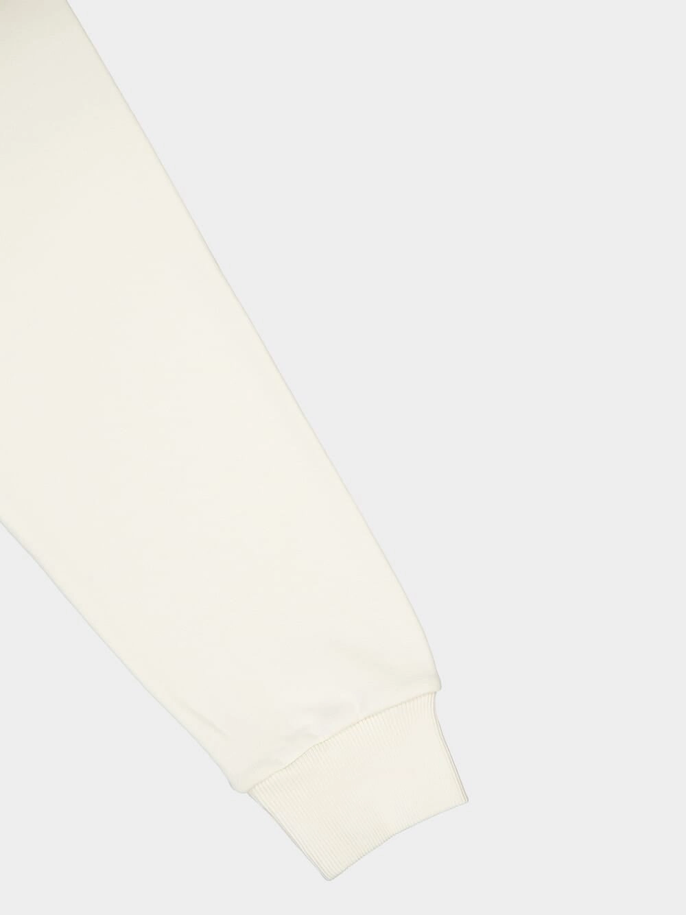 Ivory Buttoned Sweatshirt