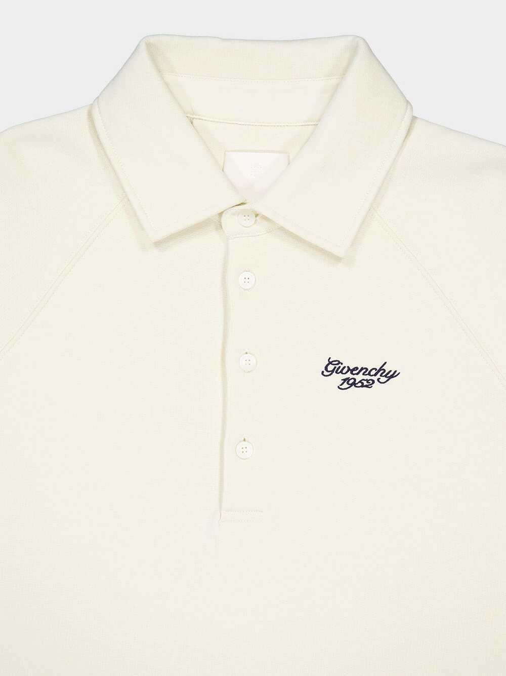 Ivory Buttoned Sweatshirt