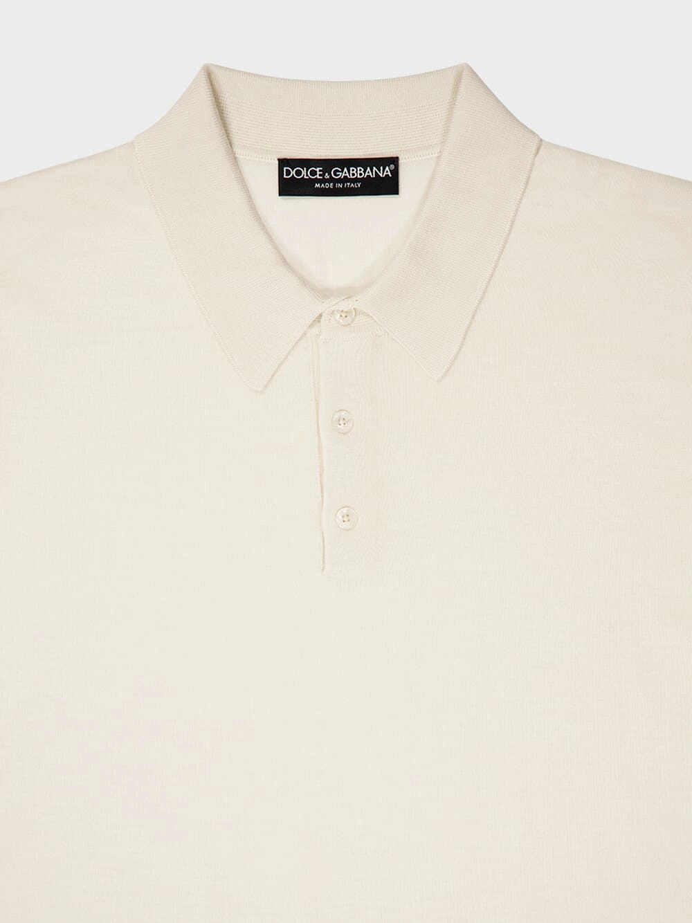 Ivory Cashmere and Silk Polo-Shirt