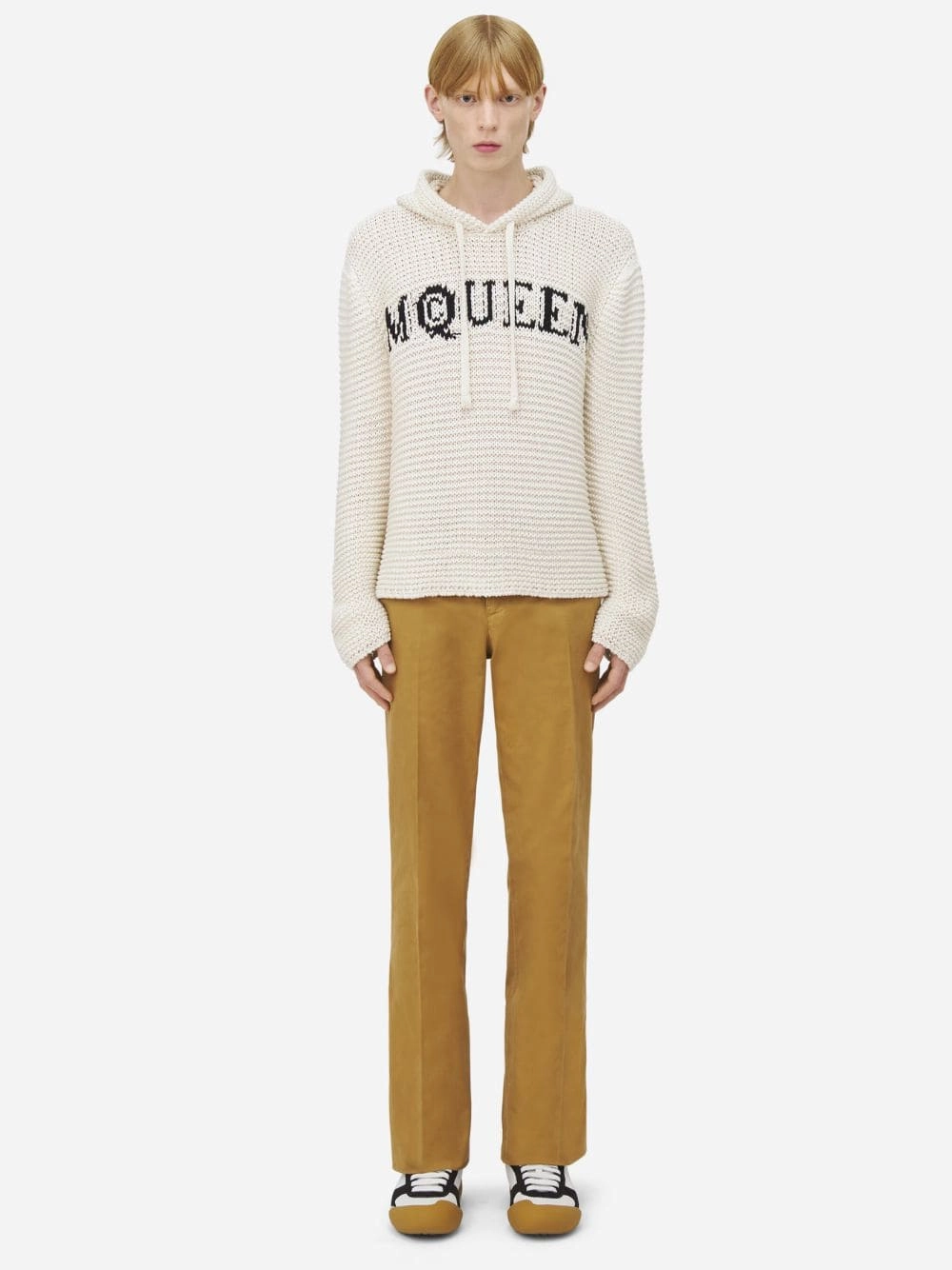Ivory Logo Cropped Sweatshirt