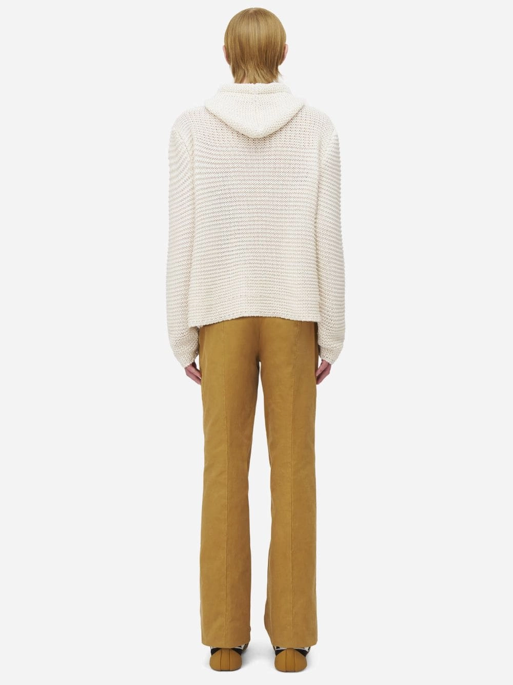 Ivory Logo Cropped Sweatshirt