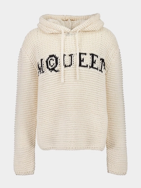 Ivory Logo Cropped Sweatshirt Tops Mens - thermal tops