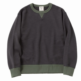 Jackman GG Sweat Crewneck Ink Black / Green mens long sleeves cheap