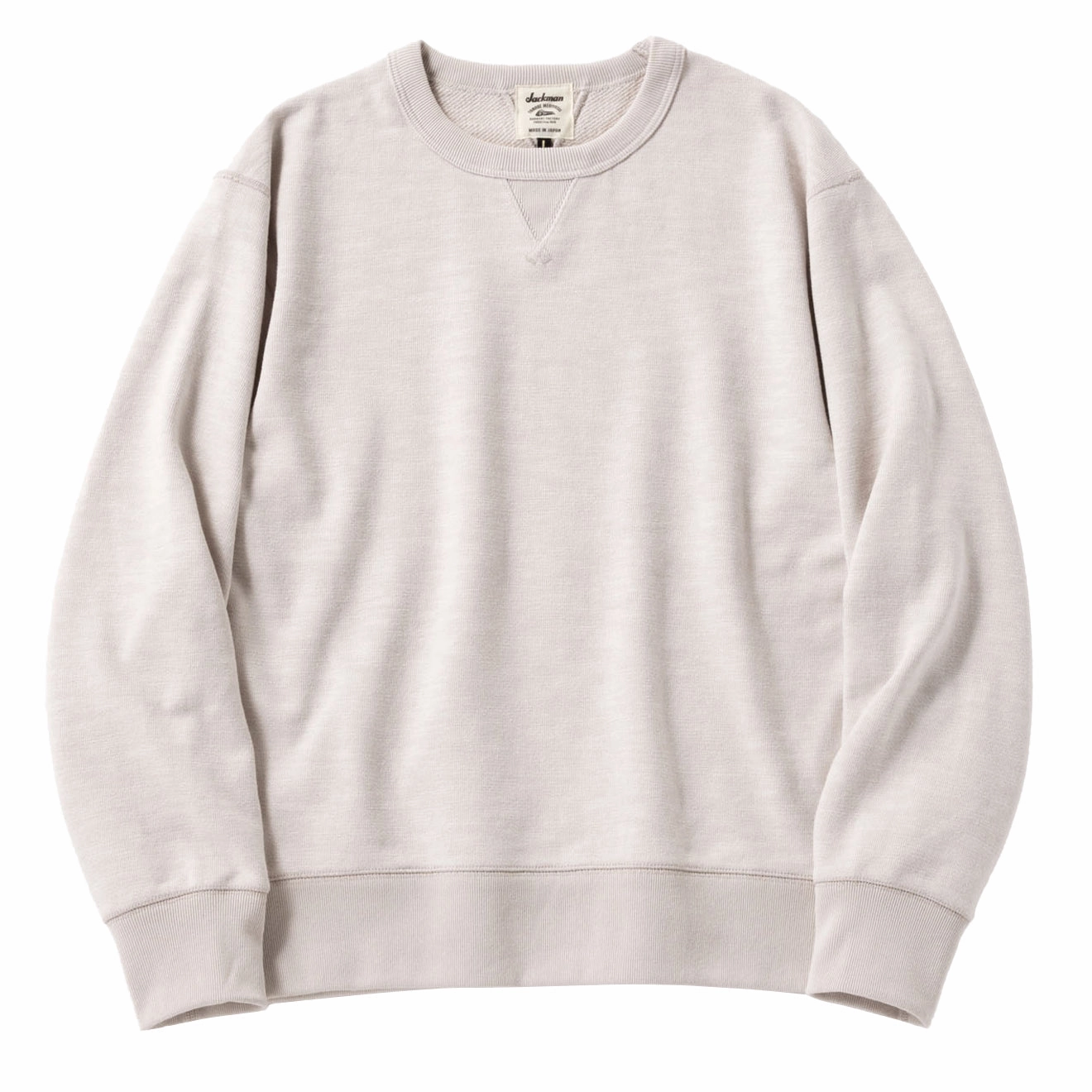 Jackman GG Sweat Crewneck Rosin White mens long sleeves cheap