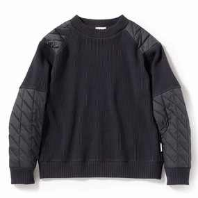 Jackman Waffle Armoured Midneck Lamp Black mens long sleeves cheap