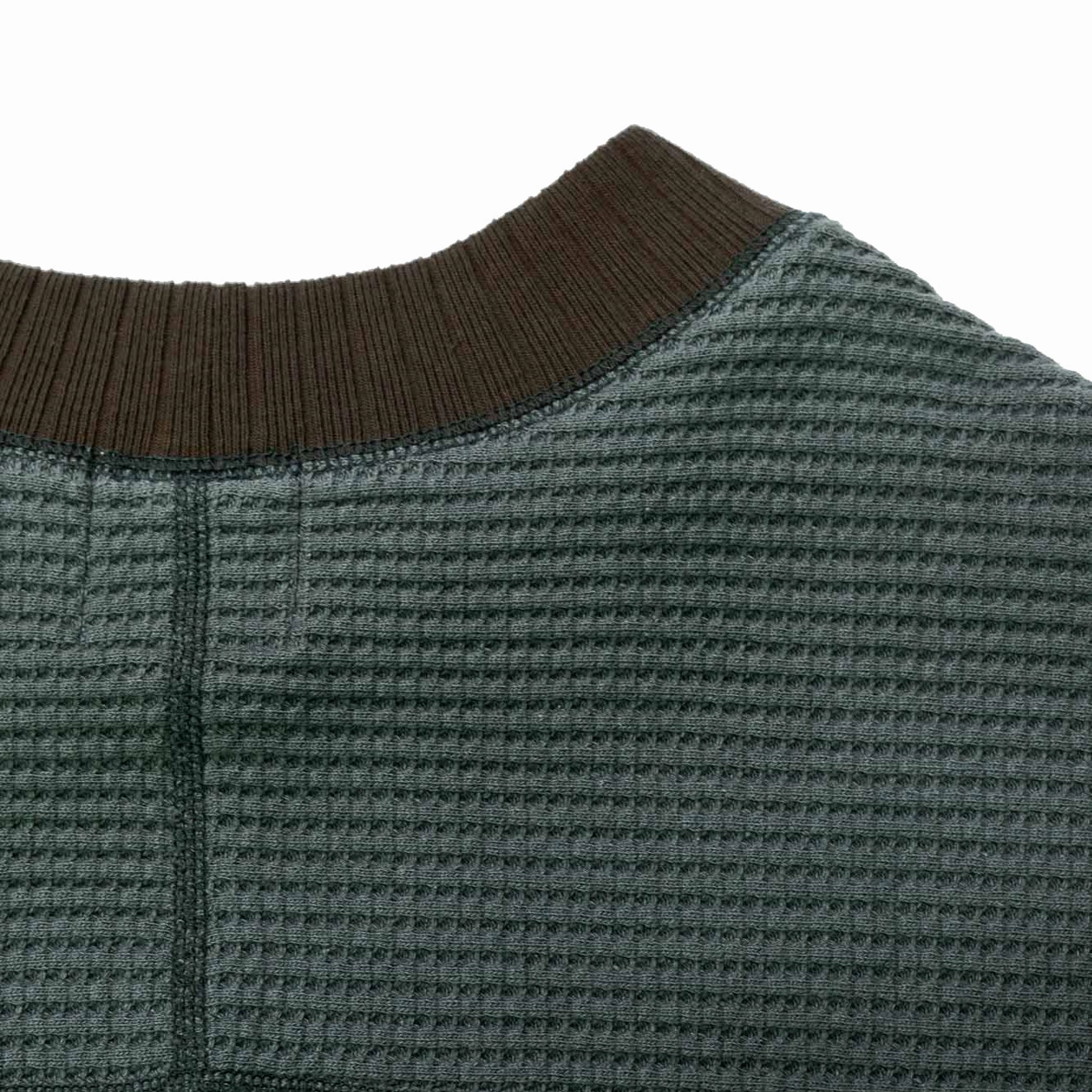 Jackman Waffle Mid-neck Ivy / Wood