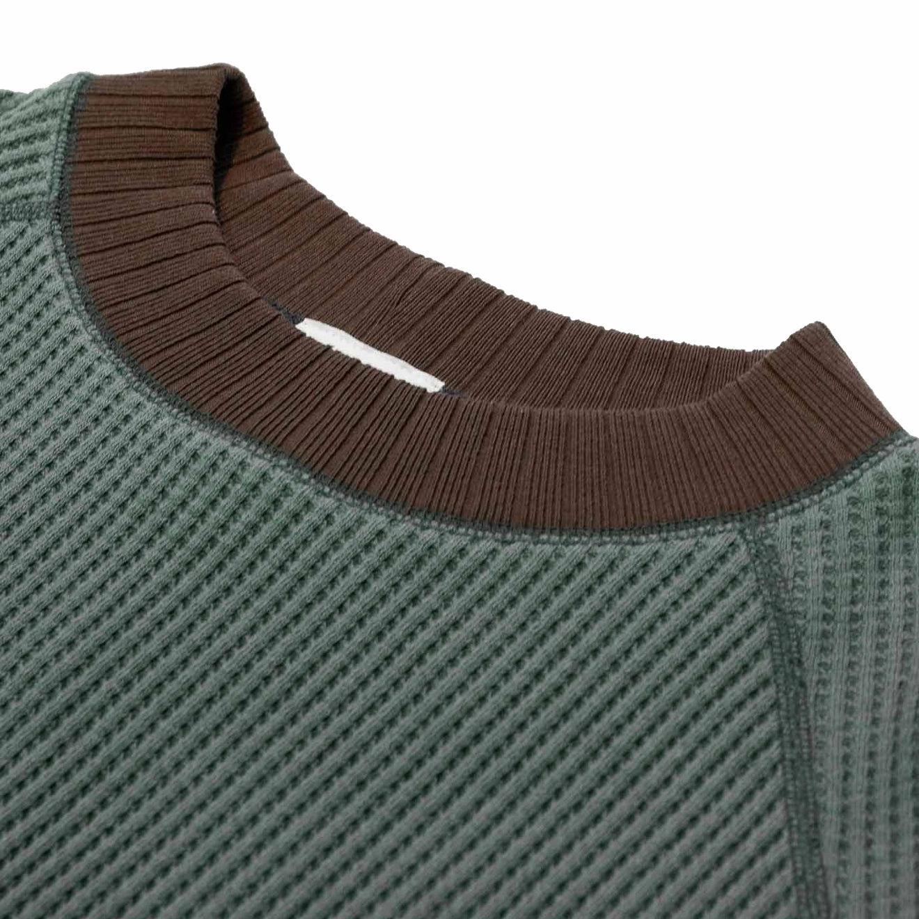 Jackman Waffle Mid-neck Ivy / Wood