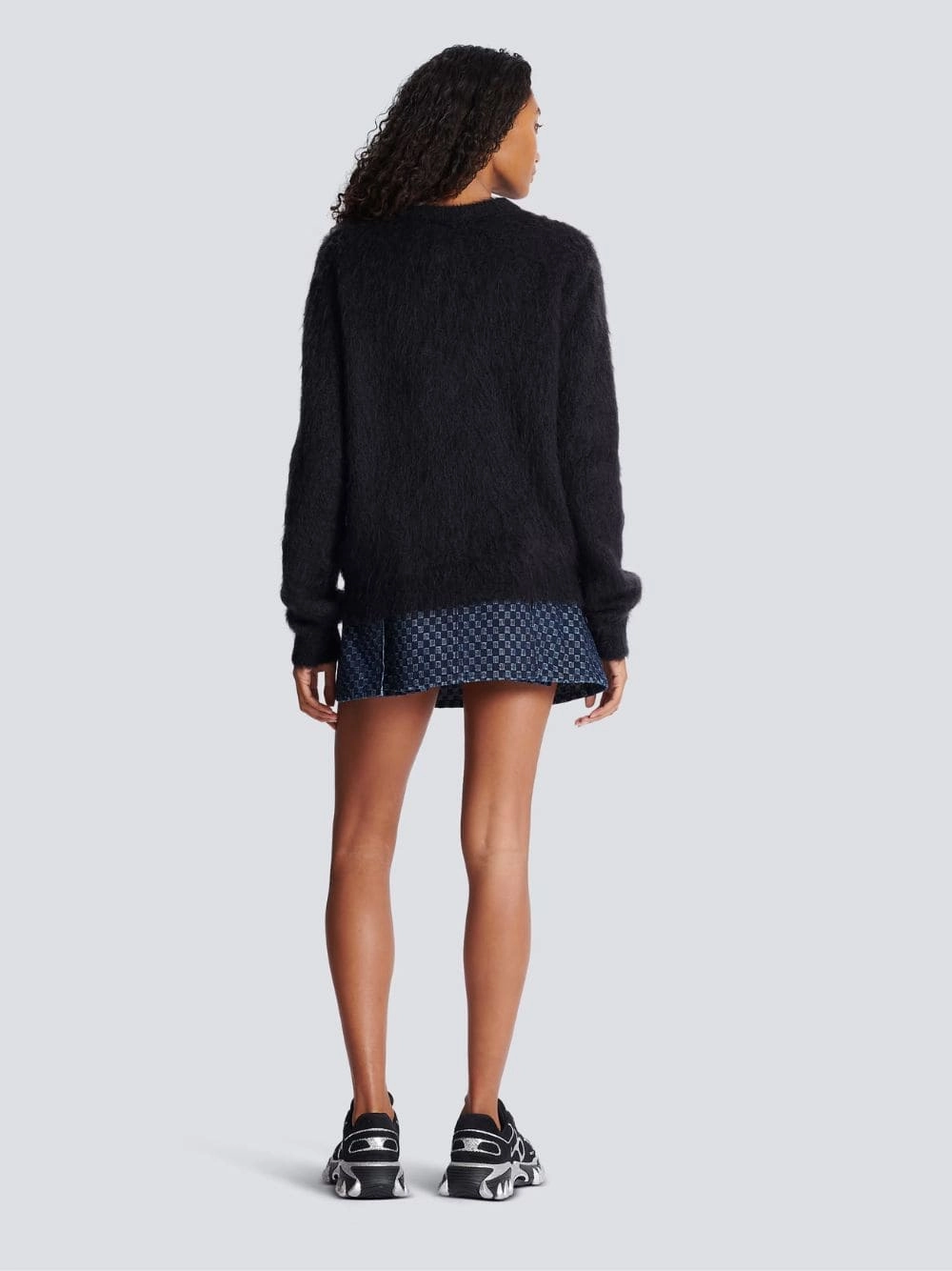 Jacquard Brushed Mohair Balmain Jumper