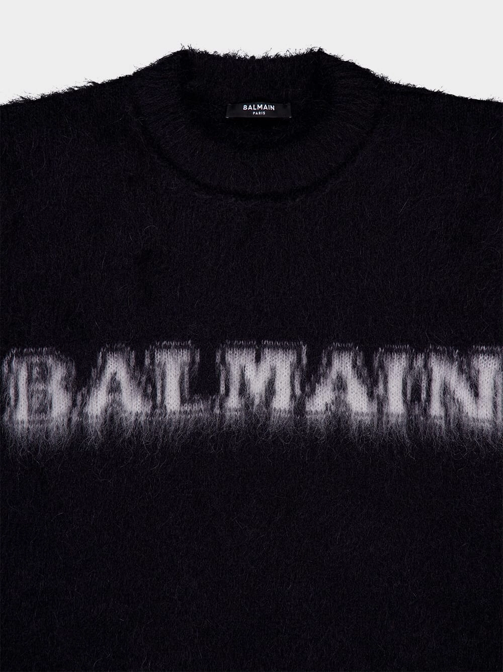 Jacquard Brushed Mohair Balmain Jumper
