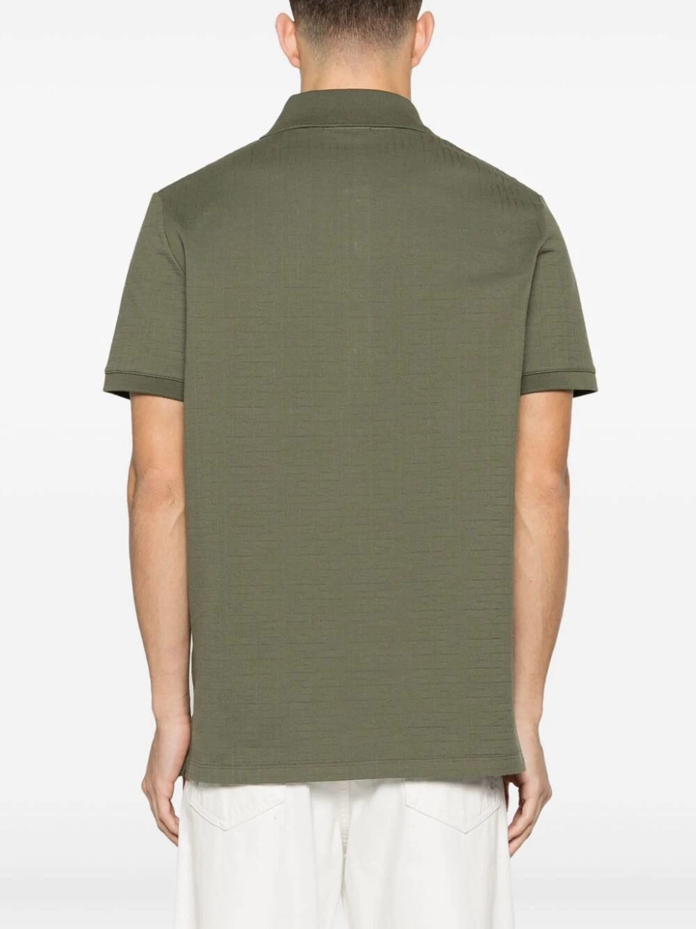 Jacquard Cotton Polo