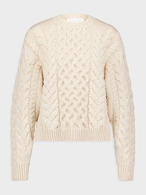 Jake Cable-Knit Wool Jumper Knitwear Womens - women's knitwear cheap