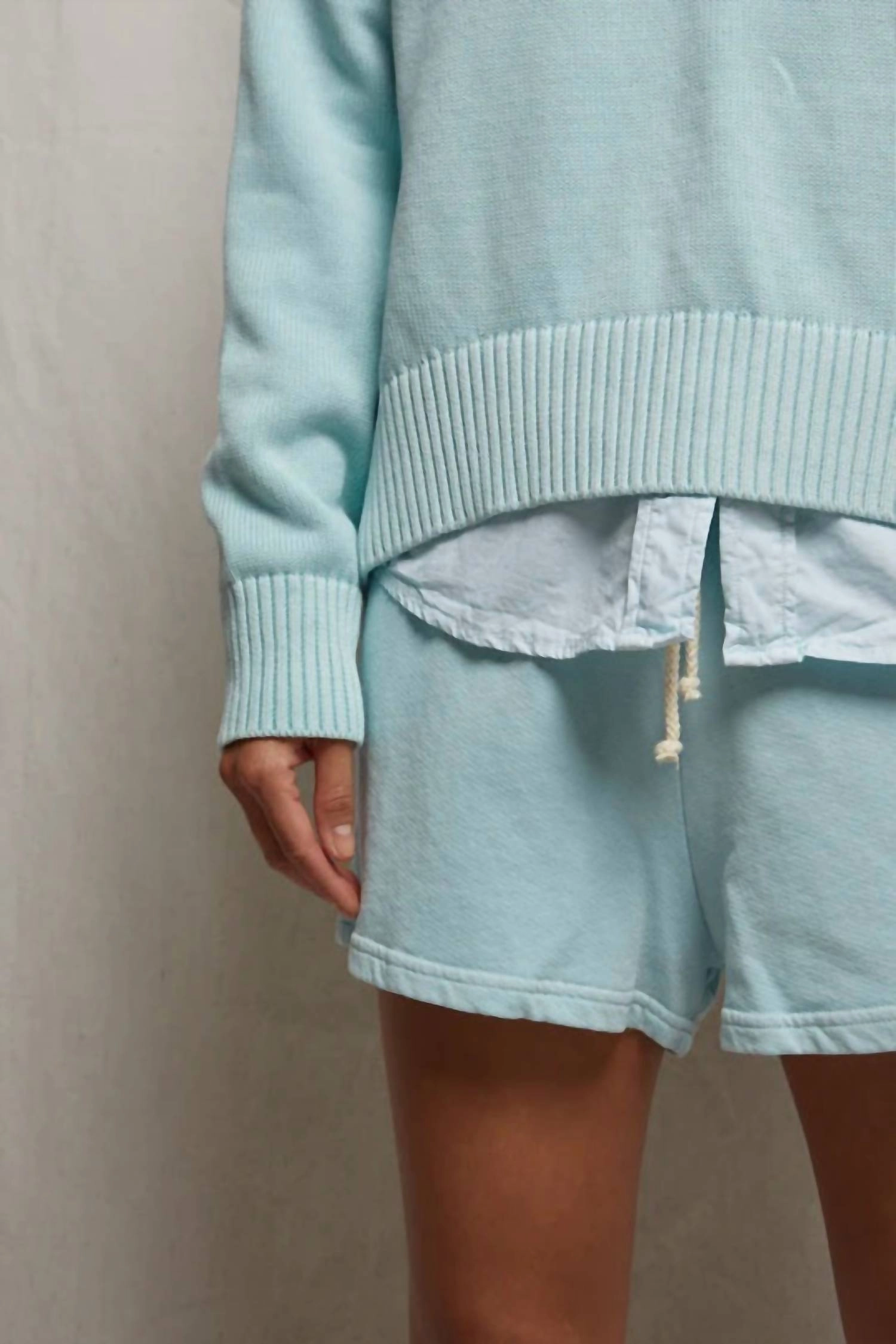 Janet Sweater In Iced Aqua