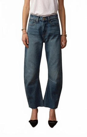 Japanese Denim Pilon Jean In Berlin Blue womens denim shorts discount