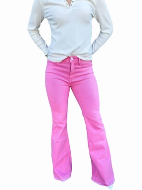 Jayde Tummy Control Jeans In Pink womens sweatpants cheap