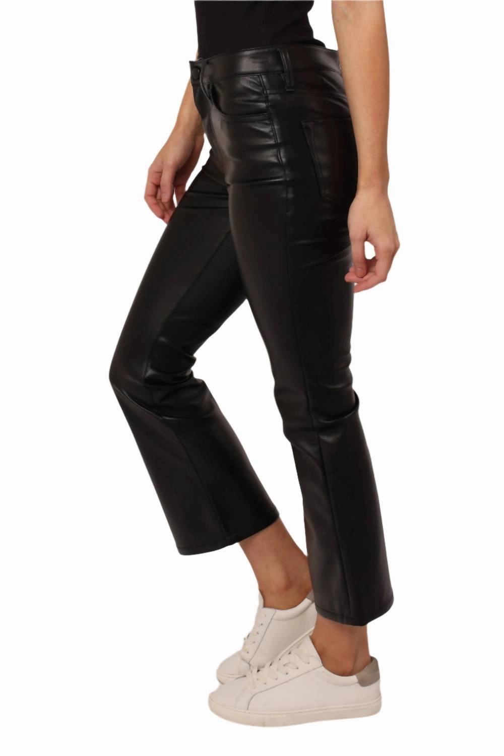 Jeanne High Rise Crop Pants In Black