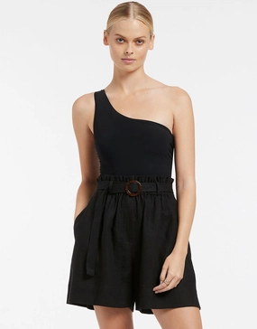 Jetset High Waist Short - Black Swim Womens - swimwear sale