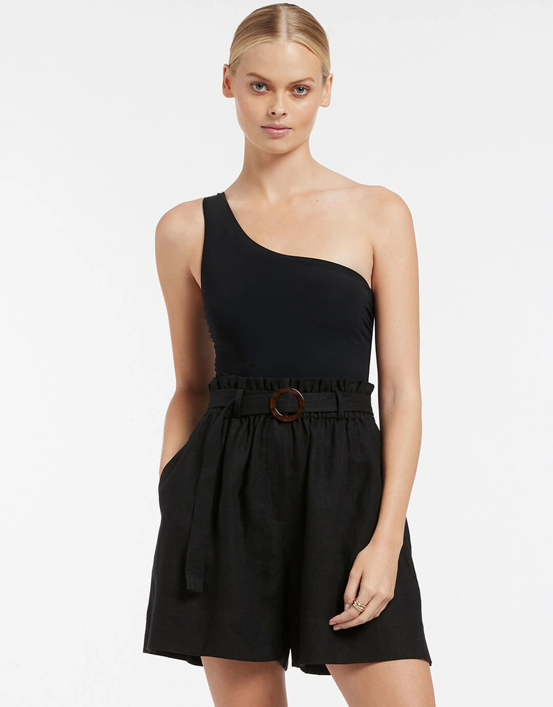 Jetset High Waist Short - Black Swim Womens - swimwear sale