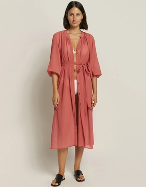 Jetset Maxi Shirt Dress - Sienna Swim Womens - swimwear sale