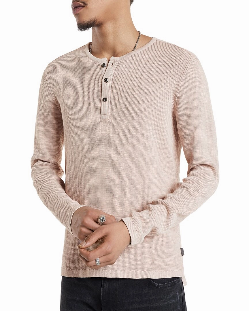John Varvatos Theo Pointelle Henley Sweater