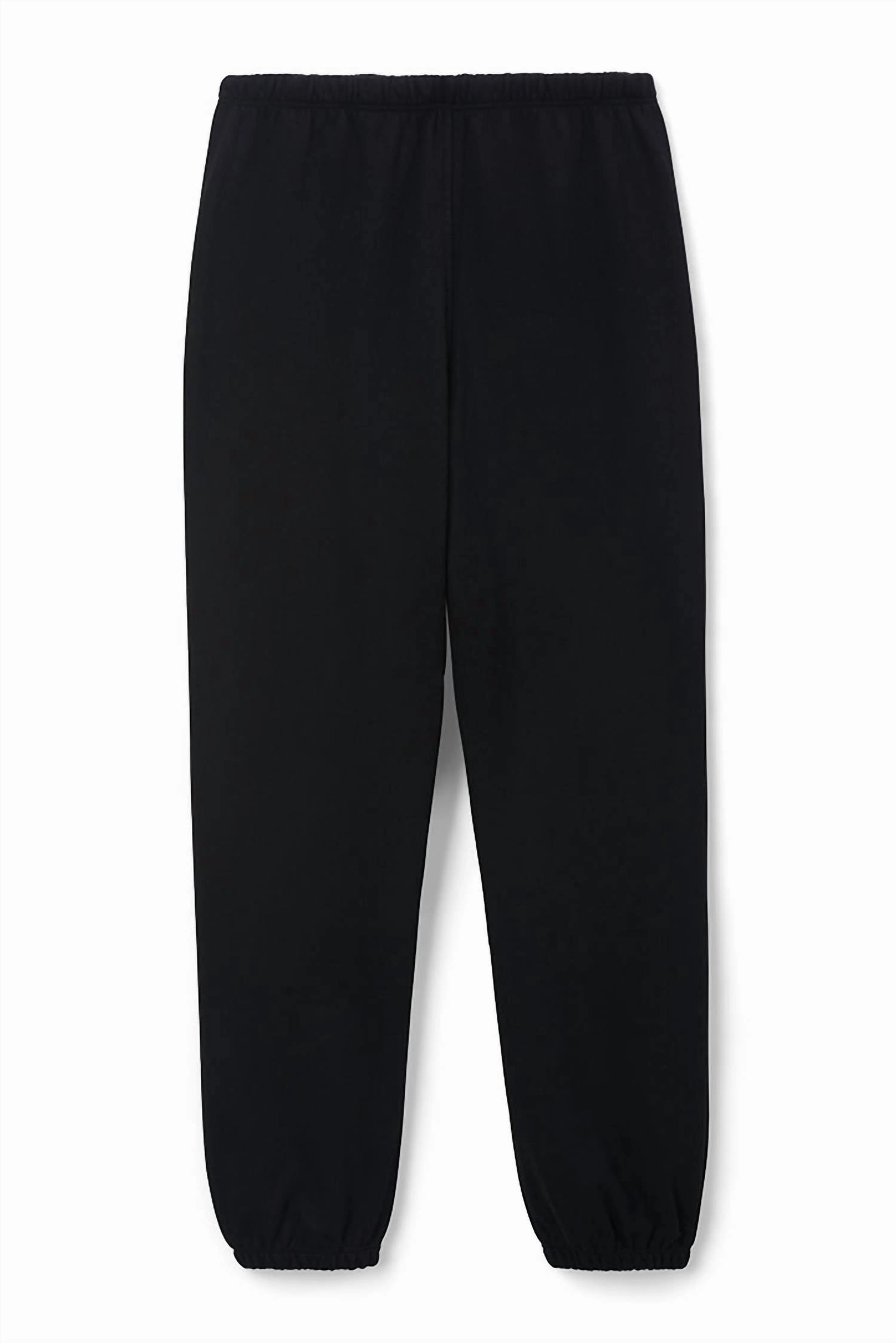 Johnny French Terry Easy Sweatpant In True Black