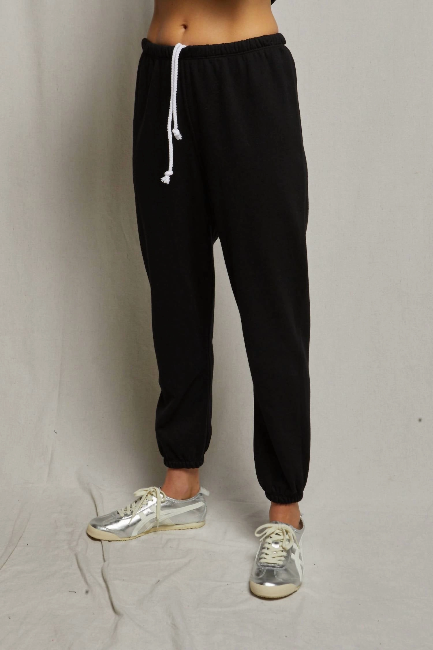 Johnny French Terry Easy Sweatpant In True Black