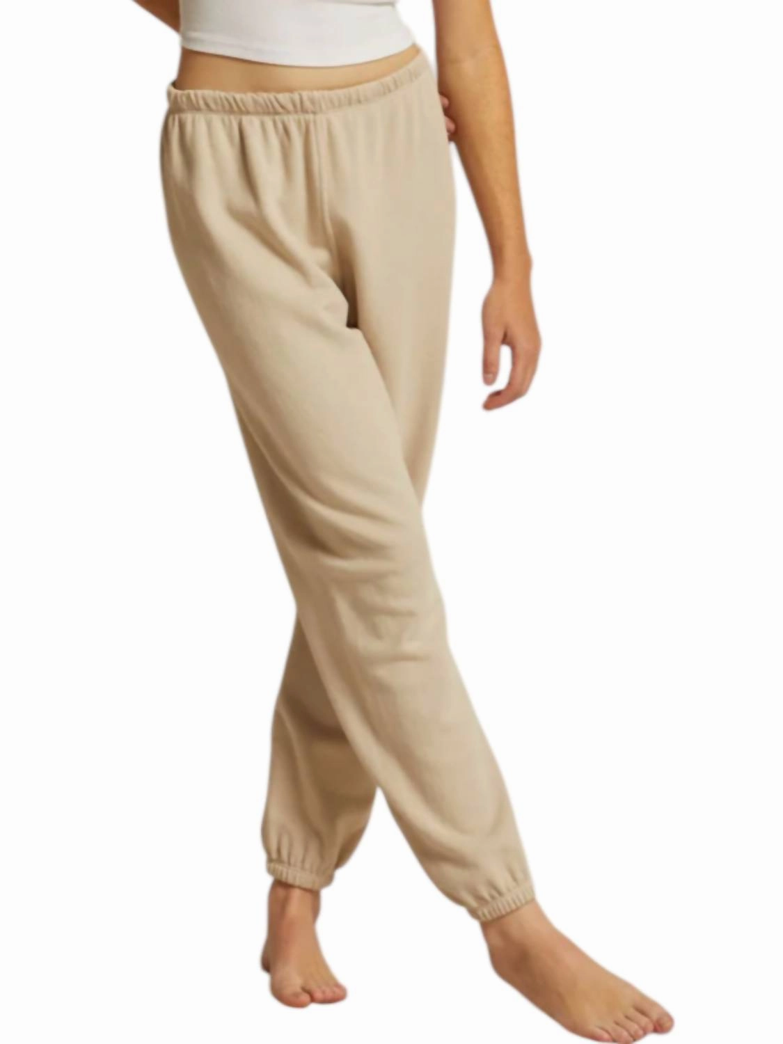 Johnny French Terry Sweatpants In Oatmeal