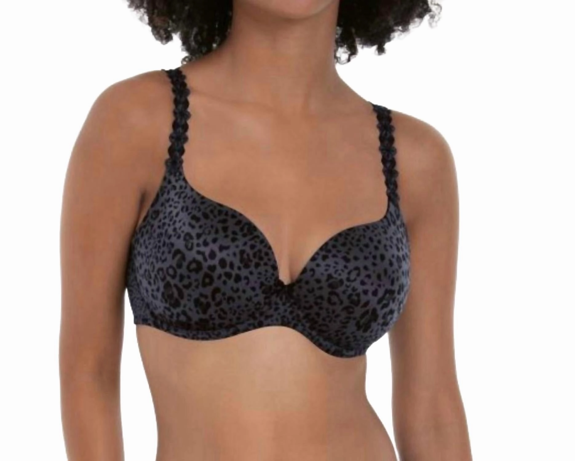 Joy Underwire Bra With Moulded Cups In Anthracite