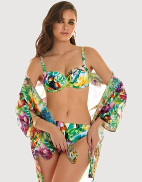 Jungle Mini Beach Shirt - Jungle Print Swim Womens - bikinis clearance