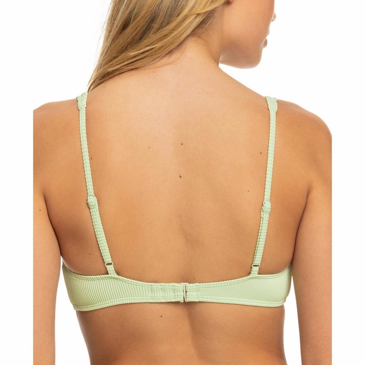 Juniors Womens Ribbed Removable adding Bikini Swim top