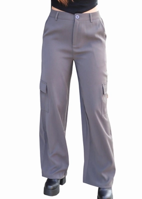 Just Getting Started Cargo Pants In Charcoal Bottoms Womens outlet online store
